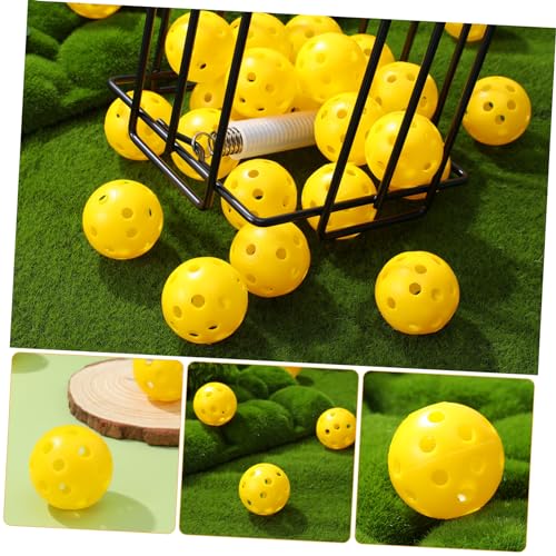 Totority 24pcs Indoor Golf Training Balls Durable Airflow Practice Balls for Skill Improvement Lightweight Plastic Design for Targeted Indoor Practice Golfing Accessories