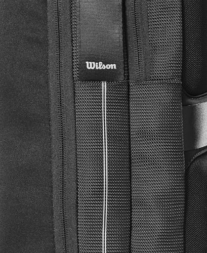 WILSON RF Tennis Racket Cover-Black - size: Holds up to 2 Rackets