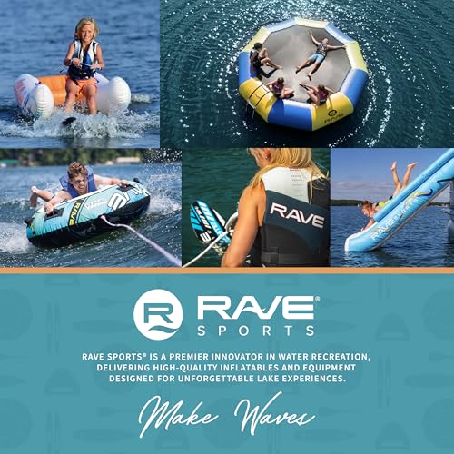 Rave Sports Electric Air Pump – Portable High Speed Inflator/Deflator for Inflatables, Water Slides, Air Mattresses & Pool Toys with 5 Adaptors