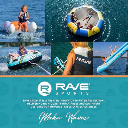 Rave Sports Electric Air Pump – Portable High Speed Inflator/Deflator for Inflatables, Water Slides, Air Mattresses & Pool Toys with 5 Adaptors