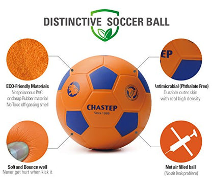Sports Foam Soccer Ball for Kids or Beginner, 8“ Sponge Soccer Ball, Safe & Soft Kick Play