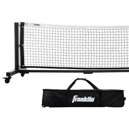 Franklin Sports Skinny Singles 11' Foot Pickleball Net - Portable Outdoor Pickleball Net for Practice + Carry Bag for Driveway, Backyard + More - Durable Aluminum Construction