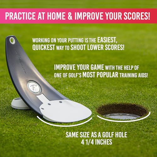 PuttOUT Premium Pressure Putt Trainer - Perfect Your Golf Putting - color: Stone