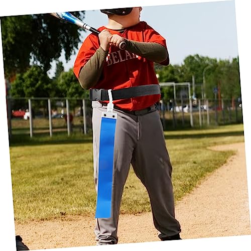 HANABASS Adjustable Football Belt Pvc Multi-use Football Belt Blue Rugby Waist Flag Ribbon Game