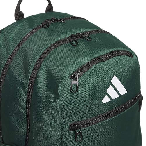 adidas Striker 3 Team Sports Backpack – Daypack for Sports Gym Travel, 36L - color: Dark Green