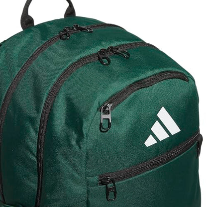 adidas Striker 3 Team Sports Backpack – Daypack for Sports Gym Travel, 36L - color: Dark Green