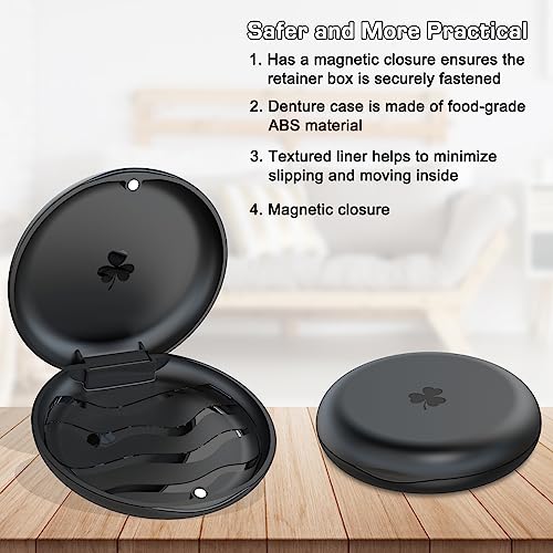 Orthodontic Mouthguard & Dental Retainer Case - Aligners Case (Black) - color: Black