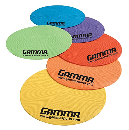 Gamma Sports Court Training Essentials, Courts Spots, Dome Cones, Disc Cones, Mini Court Lines, Pickleball Training, Tennis Training, Racquet Sports, Durable, All Levels of Play! - color: Assorted, size: 6 pack, style: Court Spots