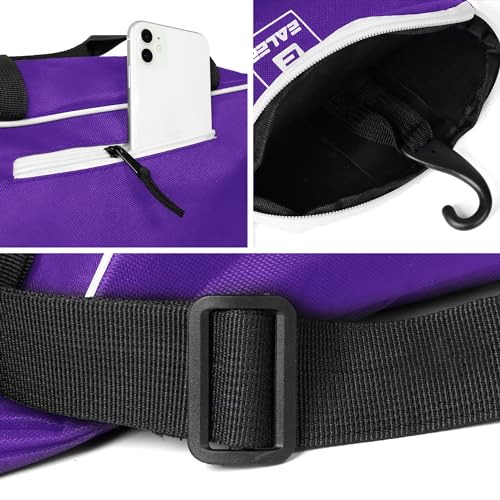 EALER Baseball Bat Tote Bag & T-ball, Softball Equipment Bag - Gear for Kids, Youth, and Adults Holds Bat, Helmet, Glove, Cleats, Shoes and More - color: Purple