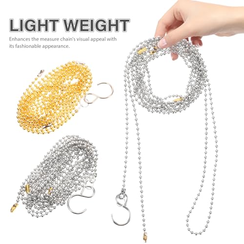 YARNOW Volleyball Net Measurement Chain 2 Piece Set Lightweight Portable Referee Equipment for Accurate Outdoor Volleyball Net Height Measurement