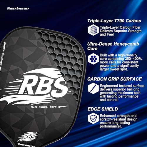Pickleball Paddles Set of 2 or Single Option-Fiberglass or Carbon Fiber Face – Durable Solo Paddle or Complete Set with Balls & Carry Bag – Improved Spin & Precision