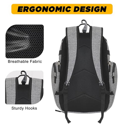 Goloni Basketball Backpack,Large Sports Bag with Ball Compartment & Shoe Compartment, Best for Basketball, Soccer