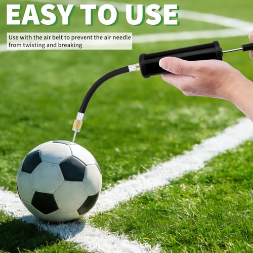 100 Sets Ball Air Pump Bulk for Sports Balls Include Needle Nozzle Extension Hose Hand Inflation Kit for Basketball Soccer Football Volleyball Balloon, Operation Bulk Christmas Child Items Gifts - color: Black