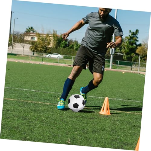 SOLUSTRE Training Soccer Ball Size 5 Pu Machine-Seamed Outdoor Football for Youth Practice and Match Use