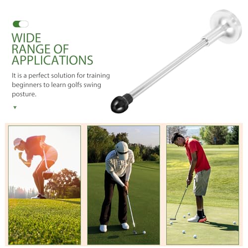 Golf Alignment Stick Training Aid for Swing Practice and Direction Correction Black Golf Training Stick for Putting and Chipping Drills for Indoor and Outdoor Use