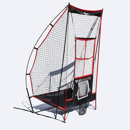 TAG Portable Football Kicking Net with Longsnapper Target, 4 Punting Targets, Ball Catch System, Sets Up in Minutes, No Tools Required with Travel Bag