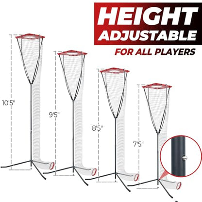 PLAYAPUT Volleyball Setter Training Net，Height & Angle Adjustable Volleyball Training Net with Metal Frame，Tripod Base for Indoor and Outdoor，Volleyball Training Equipment for Setting,Serving,Spiking