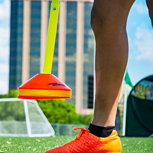 The Cone King Soccer Cone Rack - Training Cone Pick-Up Tool, Pickup Grabber Tool, Collapsable Portable Pickup Pole, Cone Rack Only