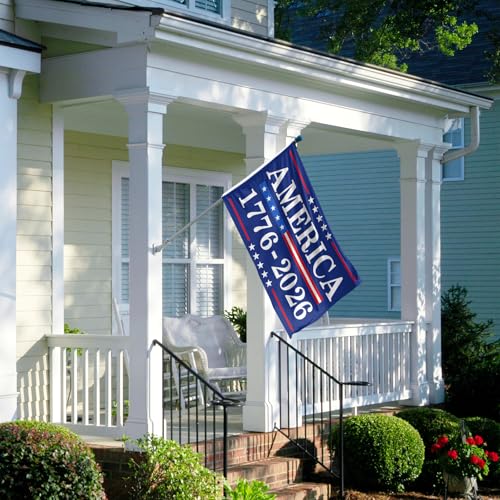 America Birthday Flag 3x5Ft 1776 2026 Years Anniversary Patriot Banner with Two Brass Grommets Flags for Street Event Yard Parties Decoration