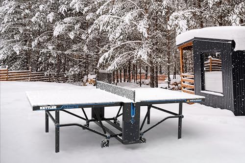 KETTLER Outdoor 15 Table Tennis Table Ready to Play Bundle