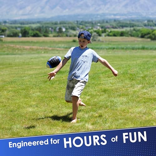 BOSS Foam Football - Toddler Junior Football for Kids - Each Quality Kids Football is 9” – Soft, Small Football Youth - color: Blue