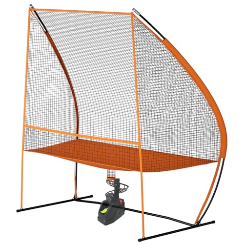 MR Tennis Ball Return Net 7’x6’, Freestanding Tennis Training Net, Multi-Sport Training Return Net for Tennis, Pickleball, Softball, Baseball Compatible w/Toss Machine Without Pitching Machine