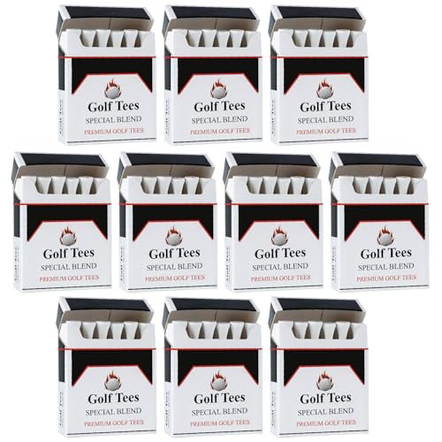 Premium Bamboo Golf Tee 83mm (3.25") Tees | Golf Gifts for Men | Funny Golf Accessory for Golfers | Vintage-Style Tee Case Golf Accessories for Men or Women