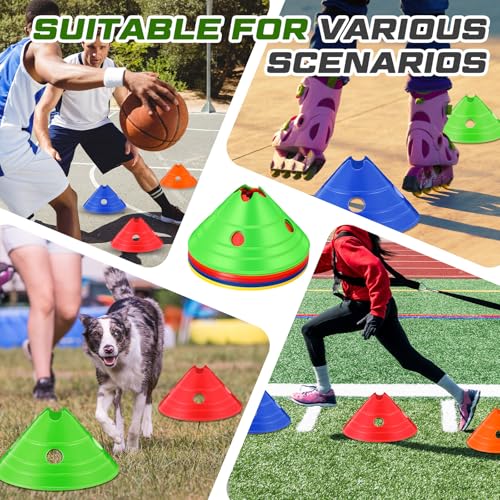 Jumbo Disc Cones Jumbo Soccer Cones with Mesh Bag Giant Large Agility for Soccer Training Adult Sports