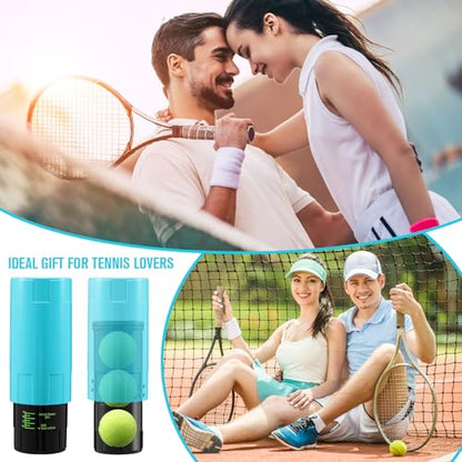 Soulchen Tennis Ball Pressurizer - Tennis Ball Storage Canister Holds 3 Balls Under 14 Psi Pressure, Reusable Stuff for Bounce Retention, Lightweight & Durable - color: Light Blue