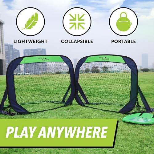 Sport Squad Portable Soccer Goal Net Set - size: 2 Pack