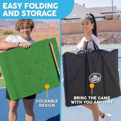 MD Sports Big Sky Putting Green Golf Training Games Pong Style, Perfect for Golf Game Practice - style: 12 Ft. Golf Putting Game