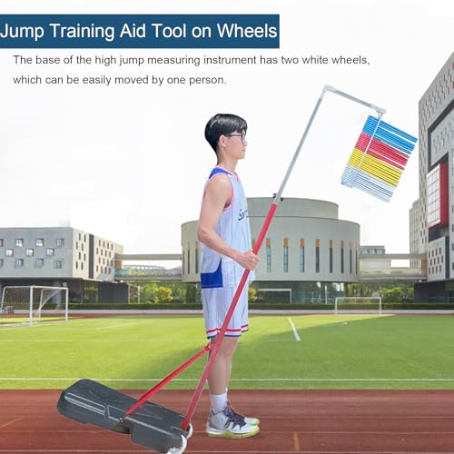 Vertical Jump Tester, Height Adjustable Vertical Jump Measurement Tool, Jump Height Trainer for Basketball and Volleyball Training (‎Jump Tester SE, 4.92 ft-11.81 ft (150-360 cm))
