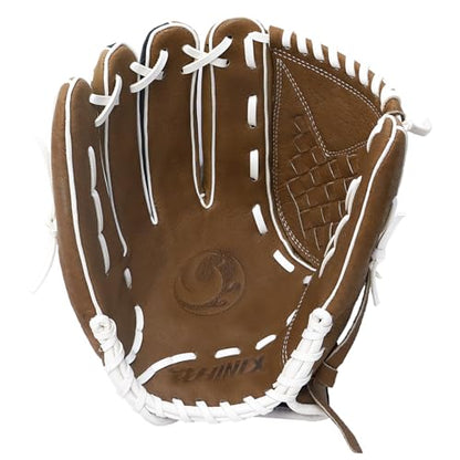 PHINIX Softball Gloves Brown & Black 12.5"-14" - size: 12.5" Left Hand Throw, style: Infield