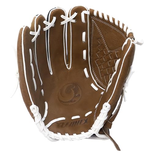 PHINIX Softball Gloves Brown & Black 12.5"-14" - size: 12.5" Left Hand Throw, style: Infield