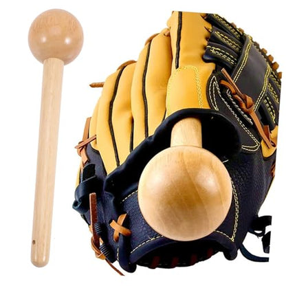 Baseball Glove Mallet Wooden Hammer for Breaking and Softball Mitts Design with Extended Handle for Men and Youth Baseball Accessories