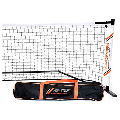 PickleballCentral Rally Pickleball Net, Portable Net System, Indoor/Outdoor, Pickleball Training Aids, Regulation Size, Alloy Steel Frame, Net and Carry Bag