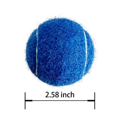 Tennis Balls, 12 Pack Advanced Training & Practice Tennis Balls for Beginners, Pet Dogs Playing Balls, Includes Mesh Carry Bag - color: Navy