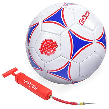 GoSports Premier Soccer Balls - Single or 6 Pack - Sizes 3, 4, 5, with Ball Pump - size: Single Ball - Size 3