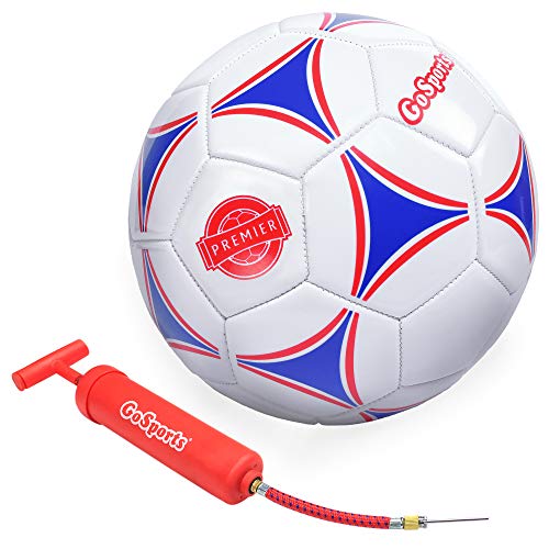 GoSports Premier Soccer Balls - Single or 6 Pack - Sizes 3, 4, 5, with Ball Pump - size: Single Ball - Size 3
