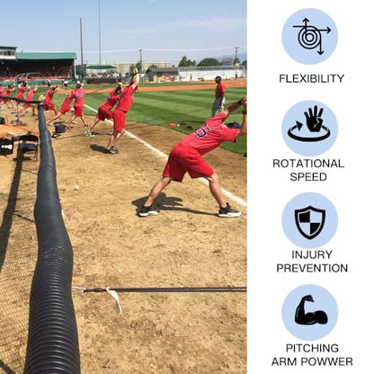 Davllin Baseball Softball Resistance Training Bands - Pitching Trainer and Arm Trainer for Pitching Arm Strength Throwing Warm up Stretching - style: 5-in-1-25lbs