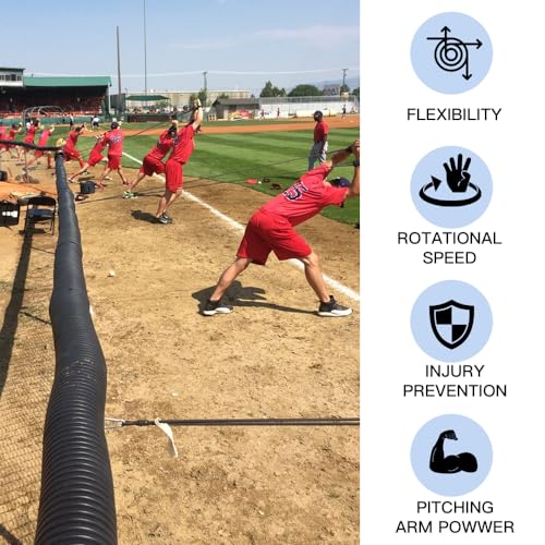 Davllin Baseball Softball Resistance Training Bands - Pitching Trainer and Arm Trainer for Pitching Arm Strength Throwing Warm up Stretching - style: 8-in-1-Ultimate