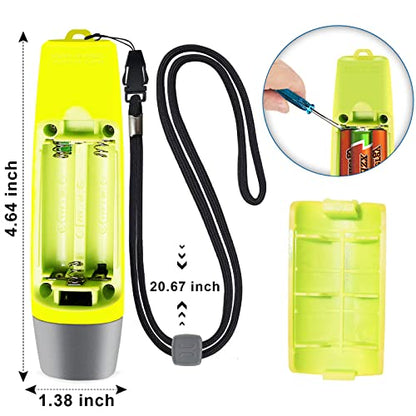 ANIZR Electronic Whistles with Lanyard,Adjustable 3 Tone & 3 High Volume Hand Emergency Whistle Basketball Referee Whistle for Coach,Teacher,Police,Outdoor Camping Boating Hiking(with Battery) - color: Yellow with battery