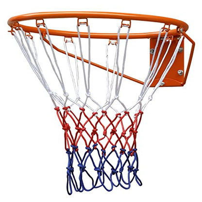 Basketball Folding Hoop, Indoor/Outdoor Hanging Basketball Net, All-Weather Net, Wall Hanging 18"