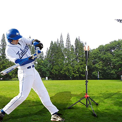 Storgem Batting Baseball tee Softball, Easy to Adjustable Height,Portable Tripod Stand Base Tee for Hitting Training Practice,with Carrying Bag