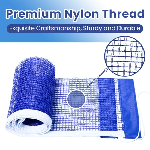 Ping Pong Net Compatible with Kettler – Durable Ping Pong Net Replacement, 2-Pack 71" Nylon Table Tennis Nets, Portable and Easy to Set Up for Indoor & Outdoor Play