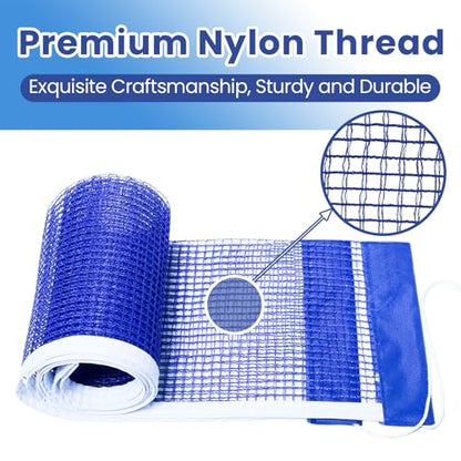 Ping Pong Net Compatible with Kettler – Durable Ping Pong Net Replacement, 2-Pack 71" Nylon Table Tennis Nets, Portable and Easy to Set Up for Indoor & Outdoor Play