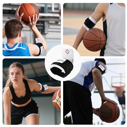 90 Degree Angle Basketball Shooting Trainer Training Equipment Aid with Adjustable Strap on Your Arm for Teenagers & Beginners Correct Shooting Posture Achieve Perfect Form Each Time Like The Pros