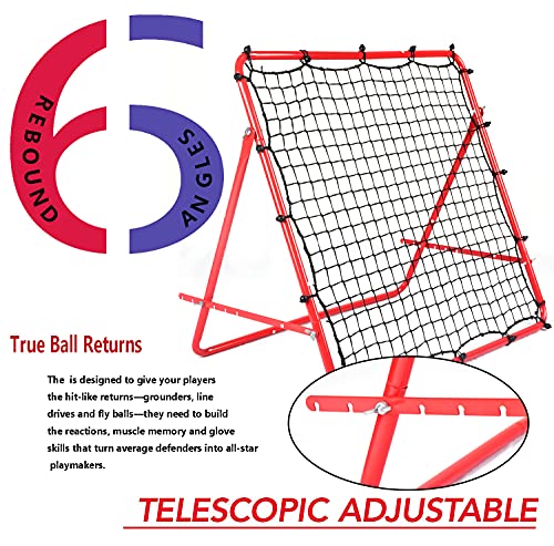 Foldable 3.3 * 3.3FT Soccer Rebounder Net with Thickened Tube and Rope, Football Rebound Net, Kickback Soccer Trainer for Kids and Teenagers - Ball Rebounder Soccer Trainer for Indoor Outdoor