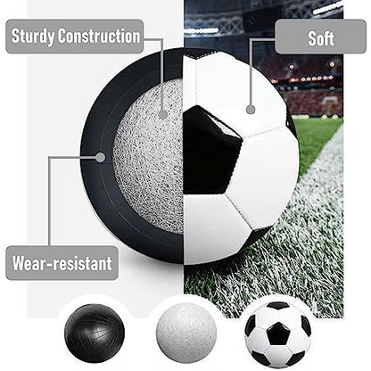 6 Pack Classic Soccer Balls Size 5/4/3 Includes Ball Pump and Net Bag，Soccer Training Ball Practice for Adults，Competition Soccer for Indoor Outdoor - size: Size 4