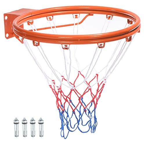 PATIKIL Basketball Rim, Replacement Wall Door Mounted Hanging Standard Goal Fit Most Sizes of Backboard Indoor and Outdoor